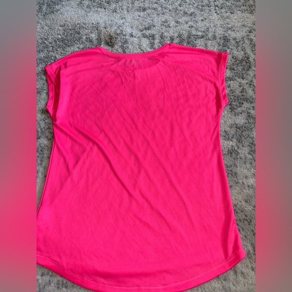 Adidas Climalite Pink Logo Tee Shirt Size Small (7/8) - Picture 2 of 4